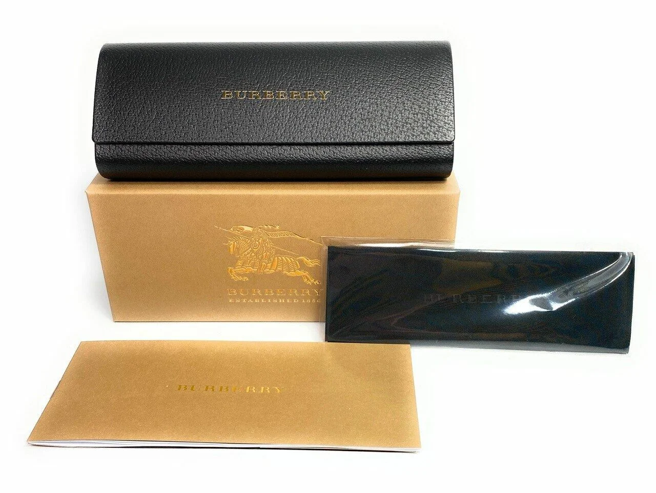 BURBERRY BE2282 3001 Black Rectangle Men 4