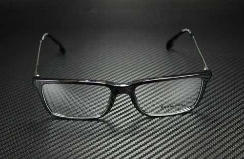 BURBERRY BE2339 3001 Black Rectangle Men 2