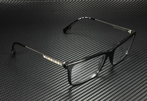 BURBERRY BE2339 3001 Black Rectangle Men 3
