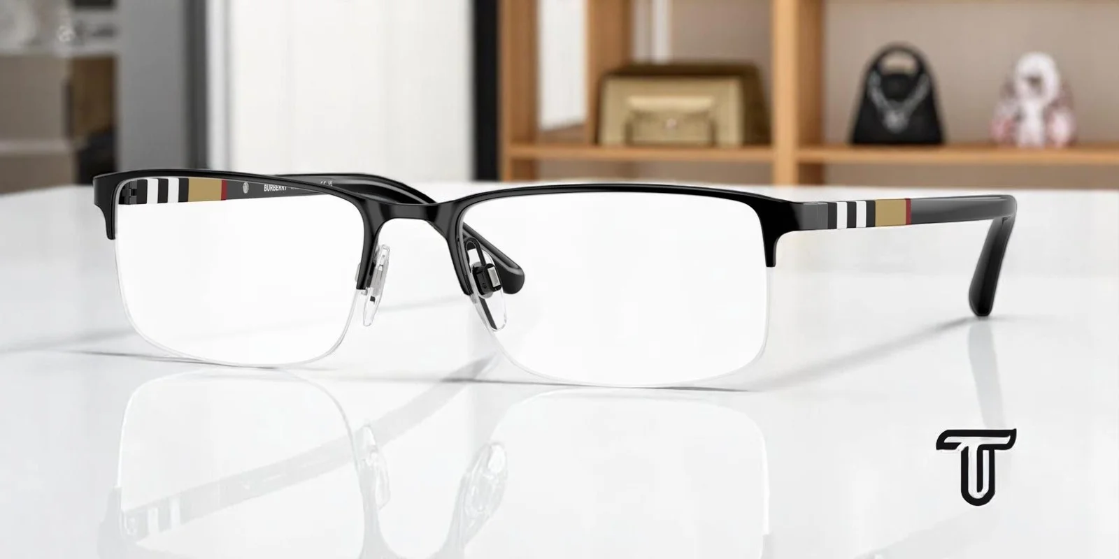 Burberry Eyeglasses BE2334 3002 55mm Black / Demo Lens 4