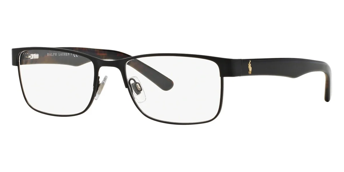 New Polo Men Rectangle Eyeglasses PH1157 9038 Matte Black 55mm
