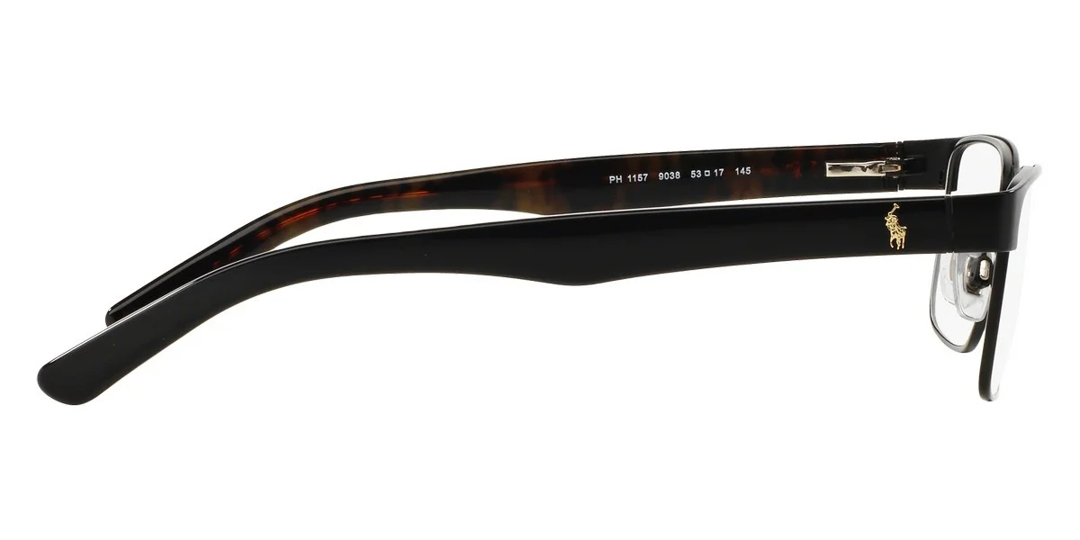 New Polo Men Rectangle Eyeglasses PH1157 9038 Matte Black 55mm 2