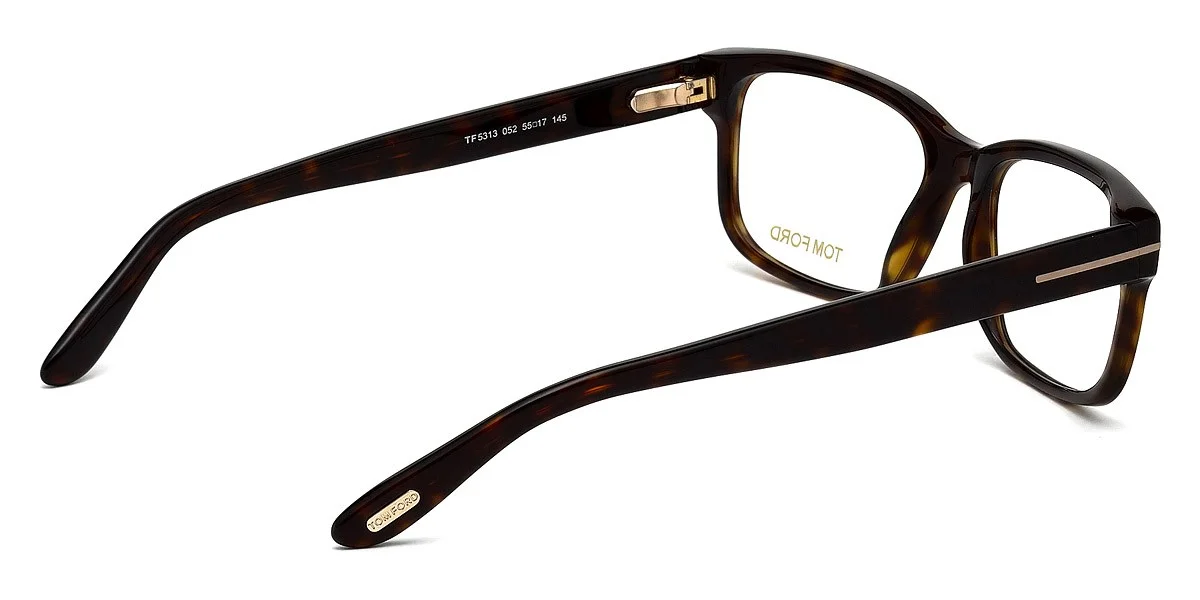 New Tom Ford Men Geometric Eyeglasses FT5313 052 Dark Havana 55mm 2