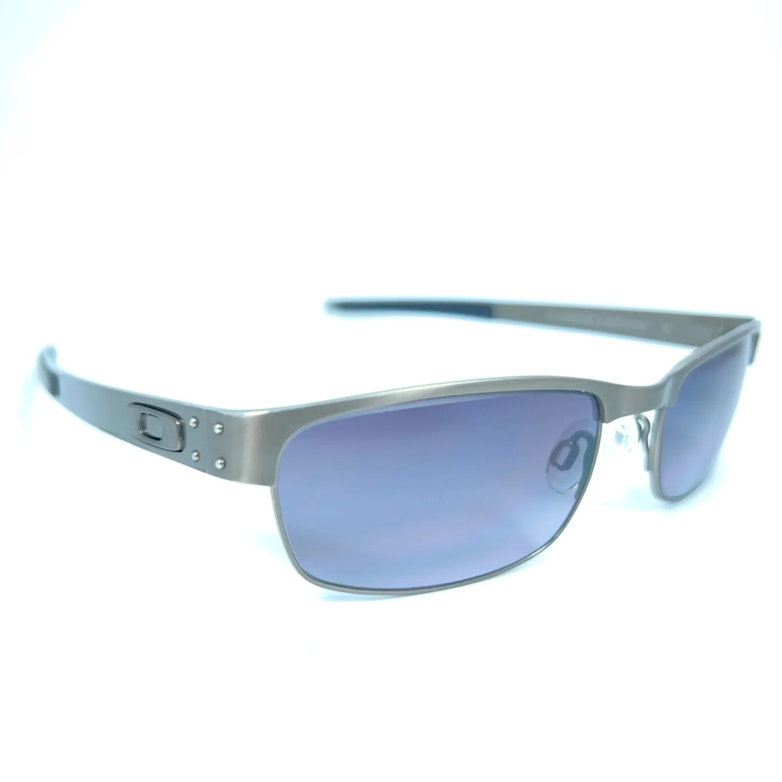 Oakley METAL PLATE OX5038-0655 Brushed Chrome TITANIUM Eyeglasses 55mm
