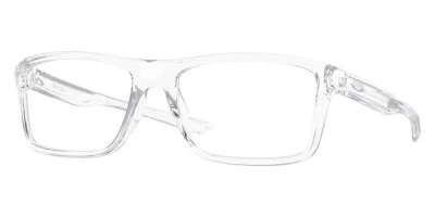 Oakley OX8178 Eyeglasses Men Polished Clear 55mm New 100% Authentic