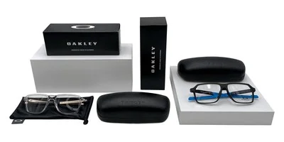 Oakley OX8178 Eyeglasses Men Polished Clear 55mm New 100% Authentic 2
