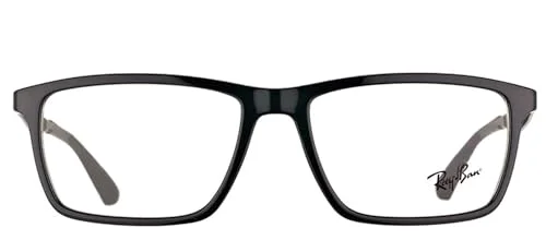 Ray Ban RB7056 2000 Black Square Eyeglasses 55-17 145 2