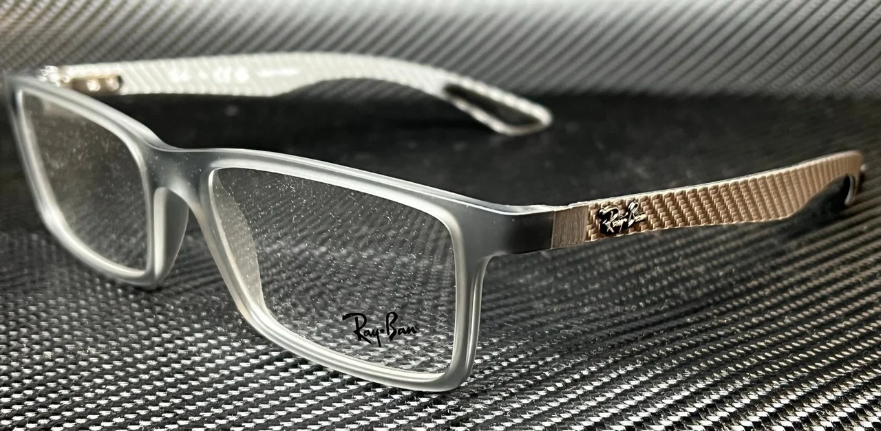 RAY BAN RX8901 5244 Grey Square 55 mm Unisex Eyeglasses